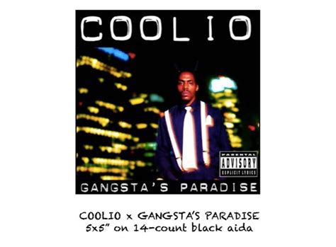 Coolio Cross Stitch Pattern Gangstas Paradise Album Cover Art Pdf Download Etsy