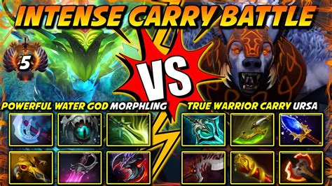 TRULY INTENSE HARD CARRY BATTLE POWERFUL WATER GOD MORPHLING VS TRUE