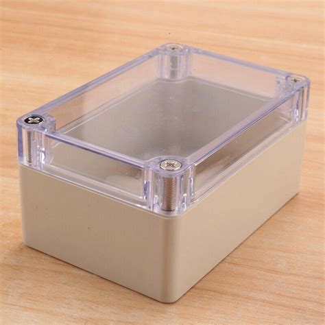 Clear Cover Plastic Electronic Project Box X X Mm M E Ebay