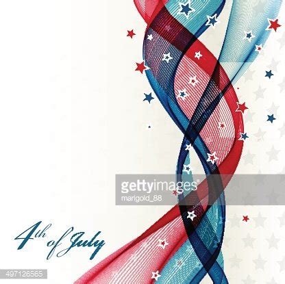 American Independence Day Patriotic Background Stock Clipart Royalty