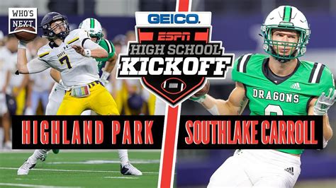 Highland Park (TX) vs. Southlake Carroll (TX) Football - ESPN Broadcast ...