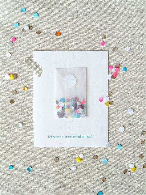 Celebrate Confetti Card Confetti Card Confetti Cards Birthday Cards Diy