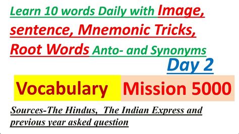 Day Vocab Series For Ssc Banking And Other Competitive Exams