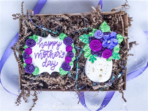 Happy Mothers Day Cookie Gift Box Etsy Cookie Gifts Cookie Gift