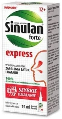 Sinulan Express Forte Aerozol Do Nosa 15 Ml Na Katar Cena Opinie