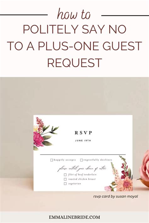 Here S Exactly How To Say No To Wedding Guest Plus One Request