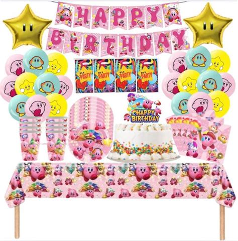 Globos Cotill N Decorativo Cumplea Os Kirby Tu Fiesta A Un Click