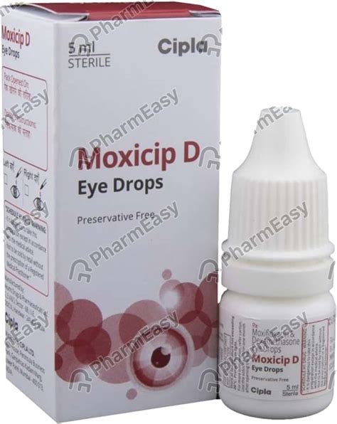 Moxicip D Eye Drops Ml Uses Side Effects Price Dosage Pharmeasy