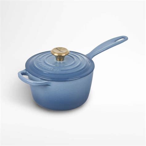 Le Creuset Signature 175 Qt Chambray Blue Enameled Cast Iron Saucepan With Lid Reviews