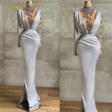 189 0US SuperKimJo High Neck Beaded Evening Dresses Vestidos De