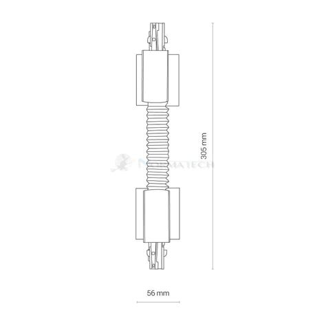 Cznik Do Szynoprzewodu Elastyczny Gi Tki Ctls Recessed Power Flex