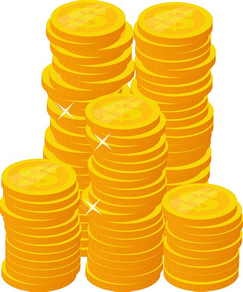 Stack Of Gold Coins PNG Transparent OnlyGFX