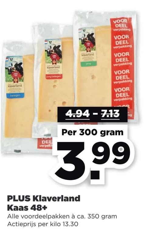 Plus Klaverland Kaas Aanbieding Bij Plus