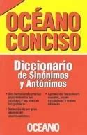 Diccionario De Sinonimos Y Antonimos Oceano Conciso Ocean Cuotas