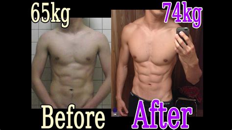 2014 筋トレ1年間での肉体の変化 ガリガリから細マッチョに Before And After My Body