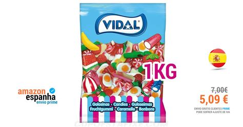 Vidal Golosinas Surtido Fantasia Mix Bolsa 1 Kg Cupões Tá Fixe