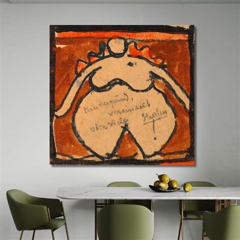 Opulent Female Nude Egon Schiele Canvas Print