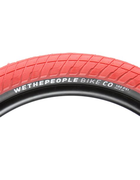 Wtp Overbite Bmx Tire Red Black