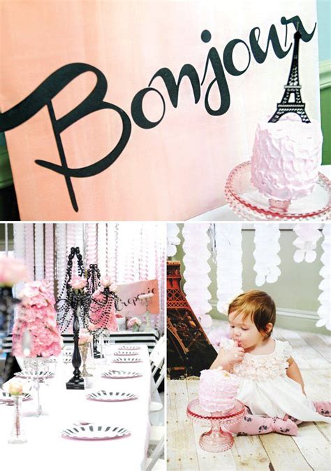 Vintage And Girly Parisian First Birthday Soirée Hostess With The Mostess® Paris Birthday