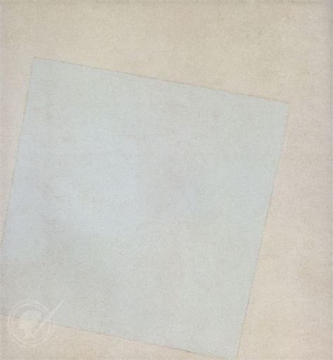 Malevich Suprematist Composition White Square On White