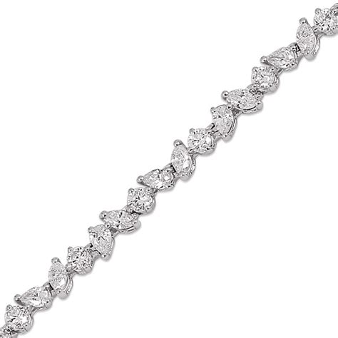 Marquise Pear And Brilliant Diamond Tennis Bracelet Arev Diamond