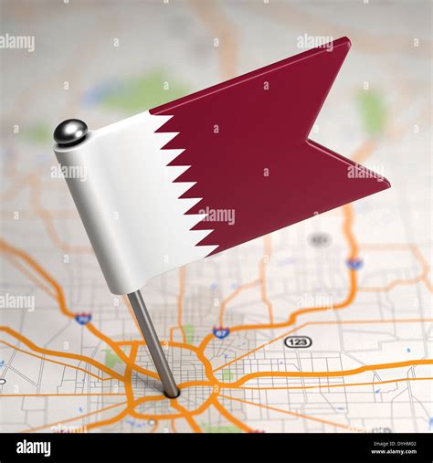 Qatar map flag hi-res stock photography and images - Alamy