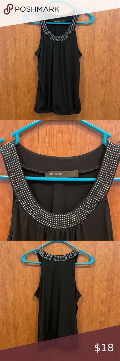 Euc Black Rhinestone Top Rhinestone Top Euc Stylists Best Deals