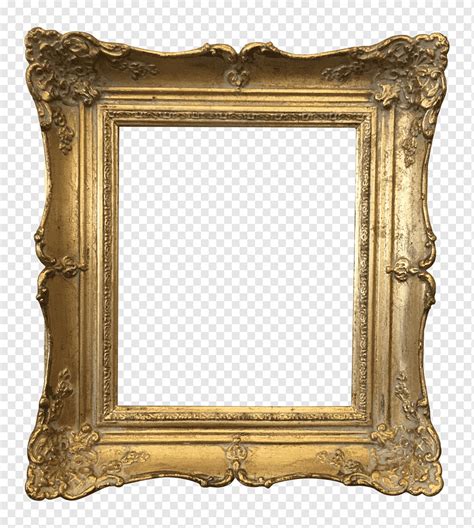 Square Brown Wooden Frame Frames Gold Vintage Clothing Graphy Vintage