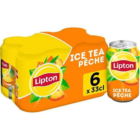 Lipton Ice tea saveur pêche 6 x 33 cl selfdrinks