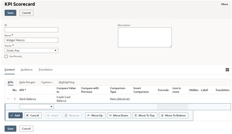 Netsuite Applications Suite Creating A Kpi Scorecard