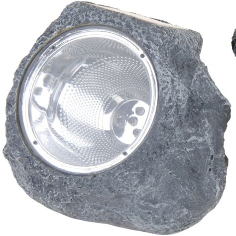 Lampa Solarna 14x12cm kamień jasny szary GardenWorld sklep ogrodniczy