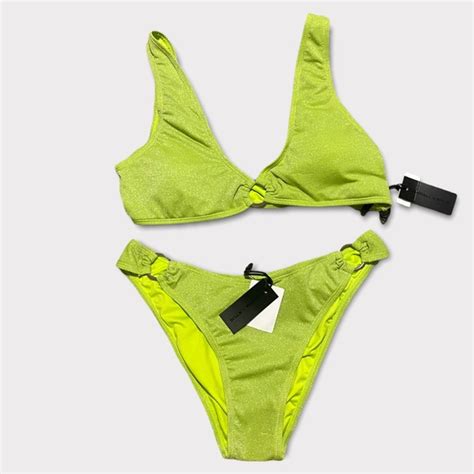 Kendall Kylie Swim Kendall And Kylie Bright Lime Green Bikini