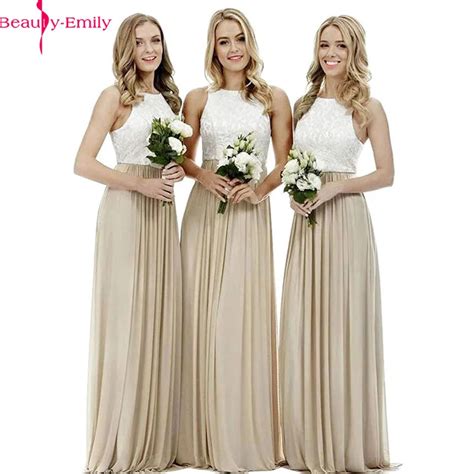 Charming Halter Neck Chiffon Bridesmaid Dress 2020 Sexy Sleeveless Lace