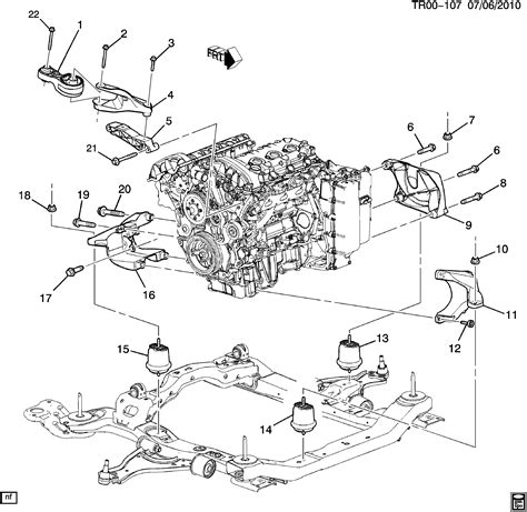 Buick Enclave Awd V Engine Transmission Mounting Llt D