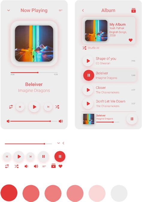 Music Player App UI Figma