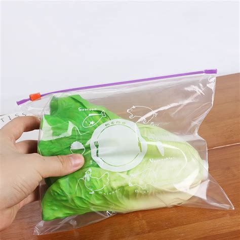 Pcs Pack Pvc Fresh Keeping Bag Vegetable Fruit Storage Freezing