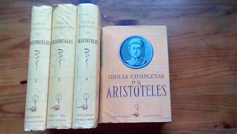Obras Completas 4 Tomos De Aristóteles Bien Encuadernación De Tapa