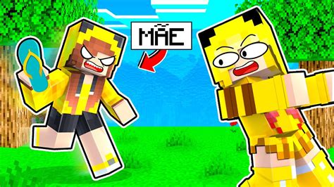 Minha M E Entrou No Minecraft Pimpolha Youtube