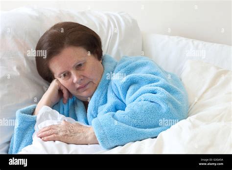 Mature Woman Sleeping Bed Hi Res Stock Photography And Images Alamy