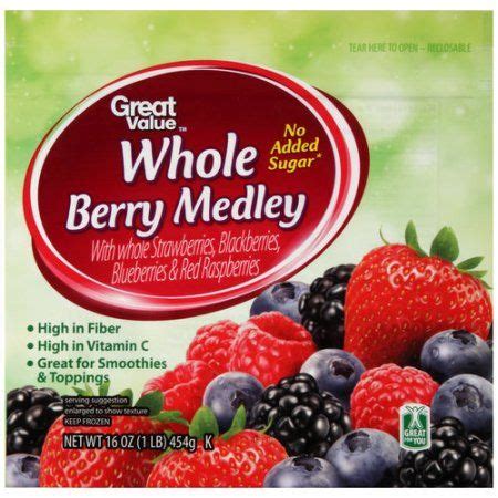 Great Value Frozen Whole Berry Medley Oz Walmart Yummy