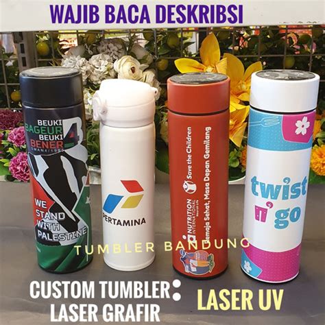 Jual Custom Tumbler Custom Laser Custom Laser Uv Custom Grafir Bandung