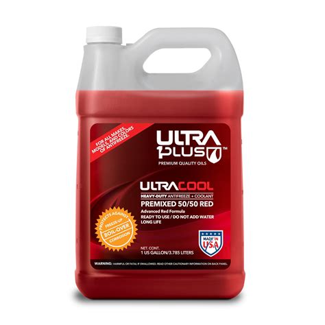 UltraCool Universal Antifreeze Coolant HEAVY DUTY PREMIXED 50 50 RED