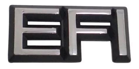 Emblema Efi Ford Ka Fiesta Street Cromado Fundo Preto