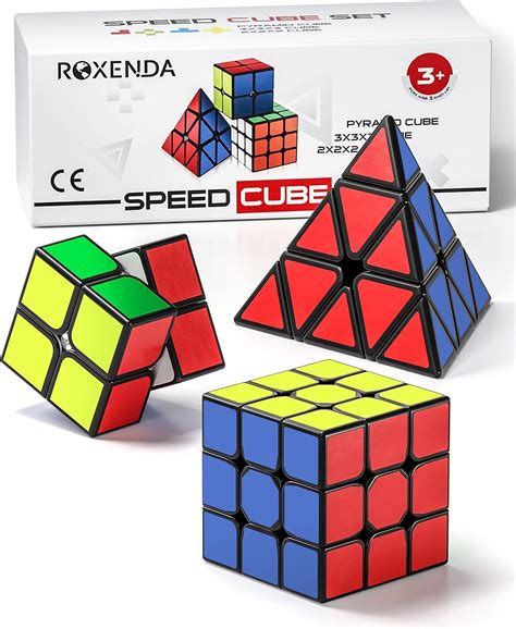 ROXENDA Speed Cube Set Magische Kubus Set Van 2x2x2 3x3x3 Piramide