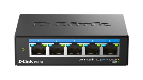 DMS 105 5 Port 2 5G Multi Gigabit Desktop Switch D Link UK