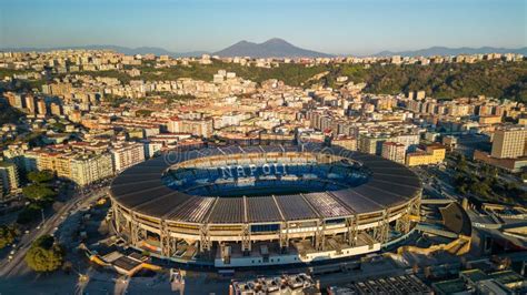 Aerial View of the Diego Armando Maradona Stadium in Naples, Italy ...