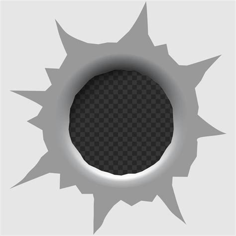 Bullet hole isolated. 21917674 Vector Art at Vecteezy