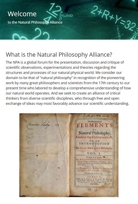 Natural Philosophy Alliance – Becoming Borealis