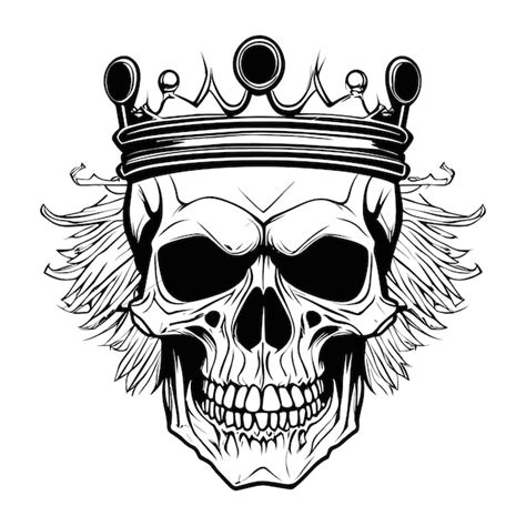 Premium Vector Vector Skull In Crown