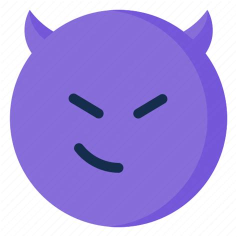 Devil, emoji, emoticon, emotion, smile, smirk icon - Download on Iconfinder